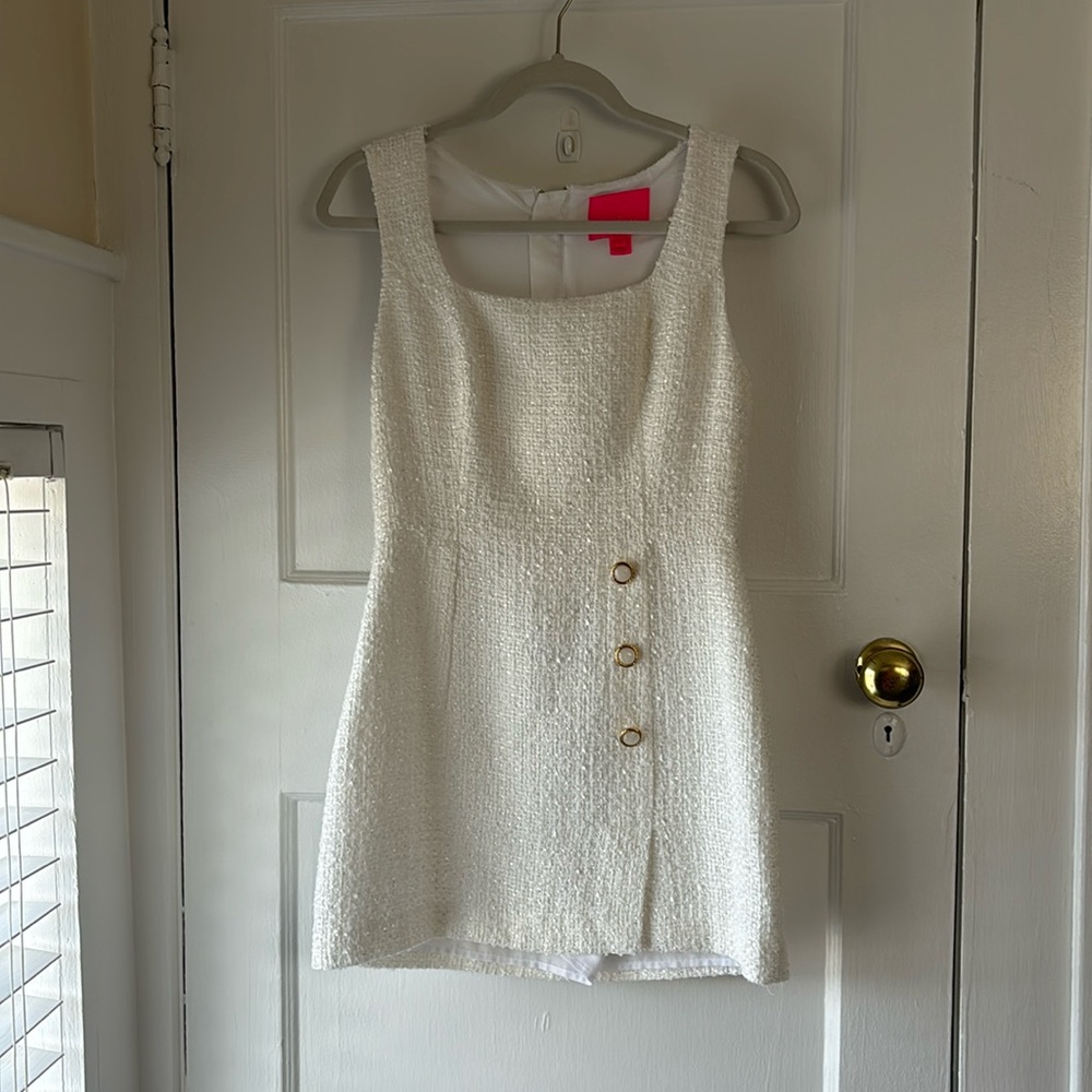 Lilly Pulitzer white tweed romper